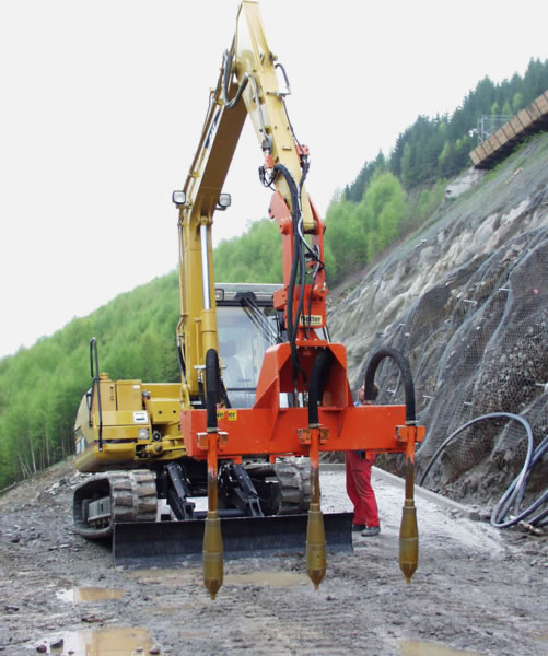 Wibratory hydrauliczne, pogrążalne - Netter wibratory NetterVibration wibrator  System NVI z wibratorami hydraulicznymi pogrążalnymi Serii NHR 150
